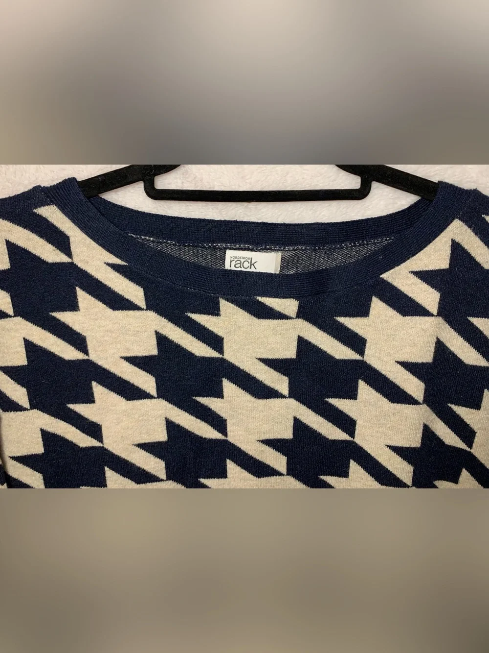 Nordstrom Houndstooth Crewneck Sweater
